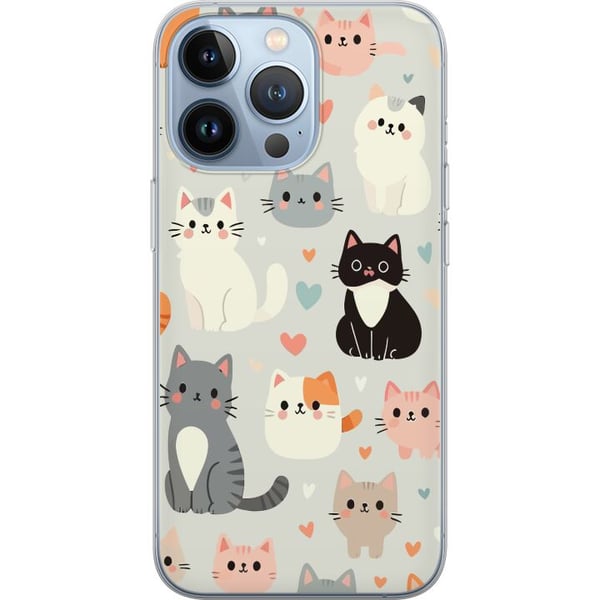 Kompatibelt Mobildeksel til Apple iPhone 13 Pro Katter Kompatibelt Mobildeksel til Apple iPhone 13 Pro Katter
