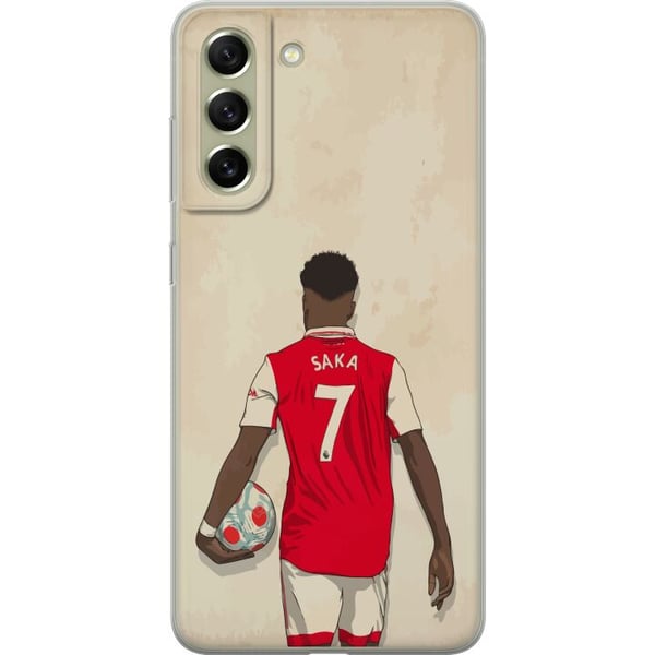 Kompatibel Mobilcover til Samsung Galaxy S21 FE 5G Saka Fotboll Arsenal FC Motiv Spelare Premier League