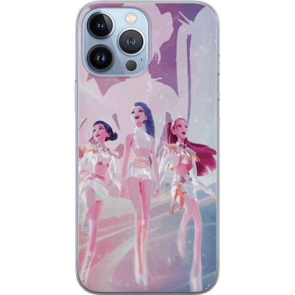 Kompatibel Mobilcover til Apple iPhone 13 Pro Max K-Pop Demon Hunters sølvidoltrio – futuristisk K-pop-inspireret gruppedesign med glitrende scenetøj