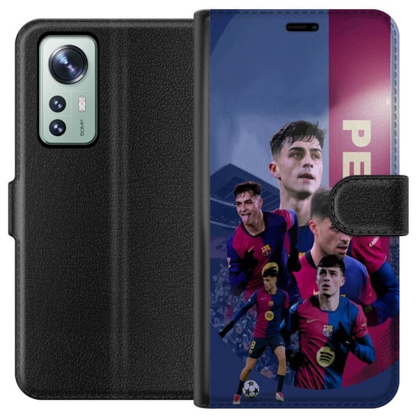 Kompatibelt Lommeboketui til Xiaomi 12 Pedri Barcelona Spania fotball midtbanespiller ungt talent teknisk dyktig spiller med sterk utvikling og framt