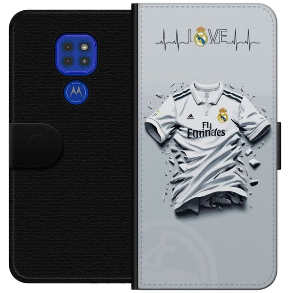 Kompatibel Tegnebogsetui til Motorola Moto G9 Play Real Madrid