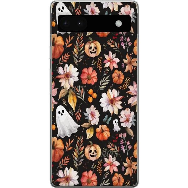 Yhteensopiva Puhelinkuori Google Pixel 6a Halloween Kurpitsat Haamupuku Naamio