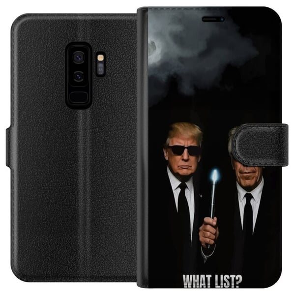 Kompatibelt Plånboksfodral till Samsung Galaxy S9+ Satirisk illustration med text och ikoniska gestalter Kompatibelt Plånboksfodral till Samsung Galaxy S9+ Satirisk illustration med text och ikoniska gestalter