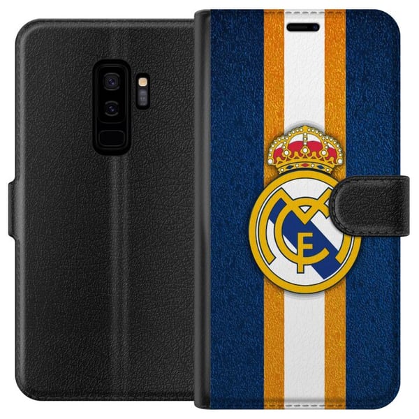 Yhteensopiva Lompakkokotelo Samsung Galaxy S9+ Real Madrid CF Yhteensopiva Lompakkokotelo Samsung Galaxy S9+ Real Madrid CF