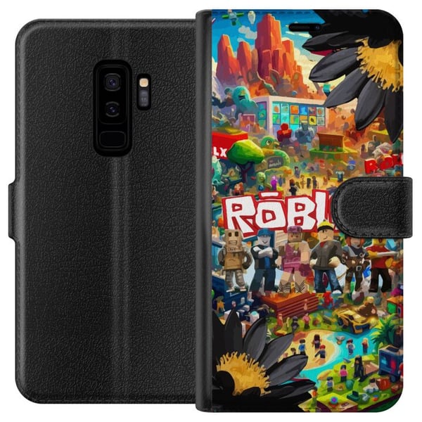 Kompatibelt Lommeboketui til Samsung Galaxy S9+ Roblox-spillverden med populære karakterer, fargerike miljøer og eventyr – perfekt for barn og unge s Kompatibelt Lommeboketui til Samsung Galaxy S9+ Roblox-spillverden med populære karakterer, fargerike miljøer og eventyr – perfekt for barn og unge s