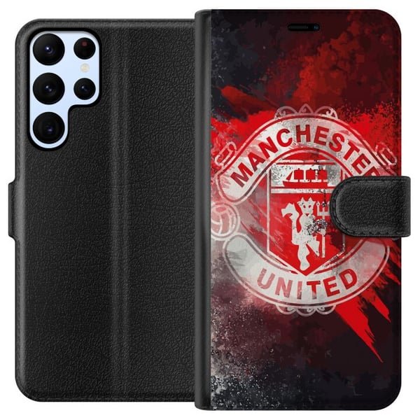 Yhteensopiva Lompakkokotelo Samsung Galaxy S22 Ultra 5G Manchester United F.C.