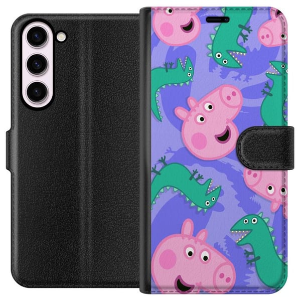 Kompatibel Tegnebogsetui til Samsung Galaxy S23+ Greta Gris