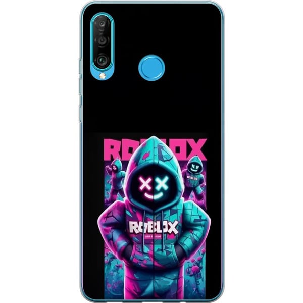 Kompatibelt Mobilskal till Huawei P30 lite Neon Roblox Hoodie coolt gamingmotiv med lysande färger och futuristisk look Kompatibelt Mobilskal till Huawei P30 lite Neon Roblox Hoodie coolt gamingmotiv med lysande färger och futuristisk look