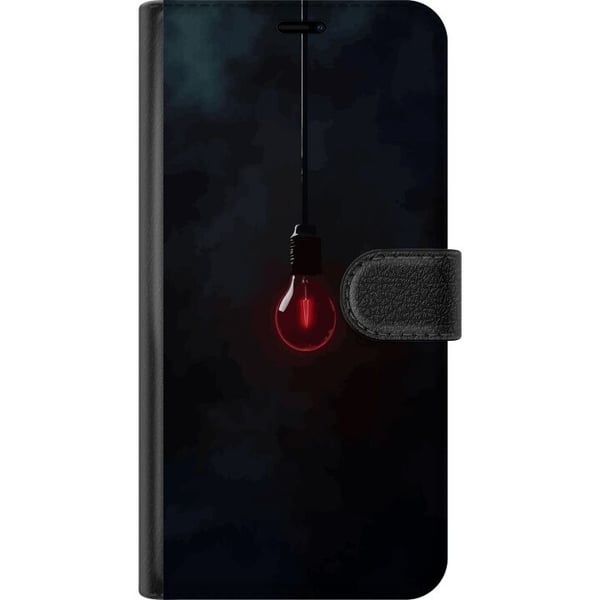 Kompatibel Tegnebogsetui til Apple iPhone 11 Mørkerød pære i mørkt miljø, elegant futuristisk design med et kunstnerisk touch til dig, der kan lide m