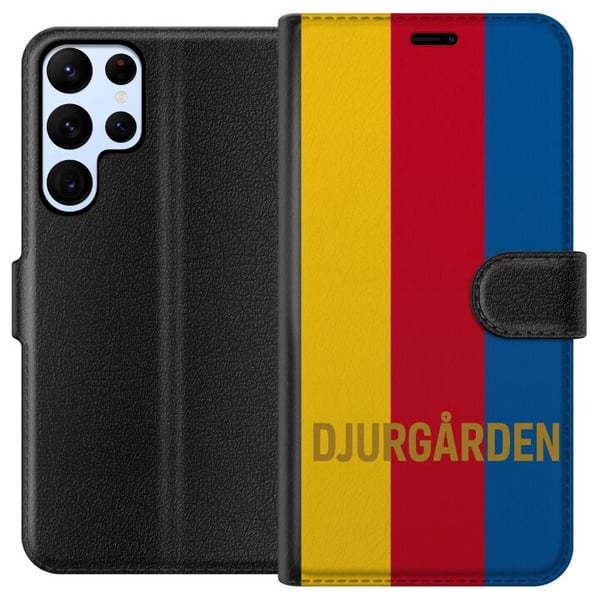 Yhteensopiva Lompakkokotelo Samsung Galaxy S22 Ultra 5G Djurgården – jalkapallo