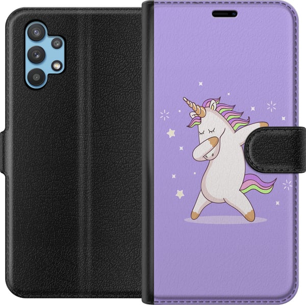 Yhteensopiva Lompakkokotelo Samsung Galaxy A32 5G Yksisarvinen Dab