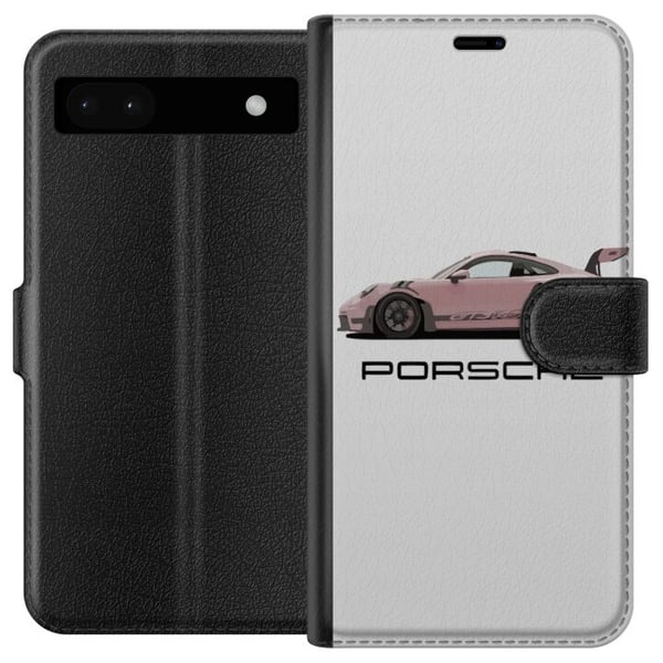 Kompatibelt Plånboksfodral till Google Pixel 6a Porsche 911 Pink