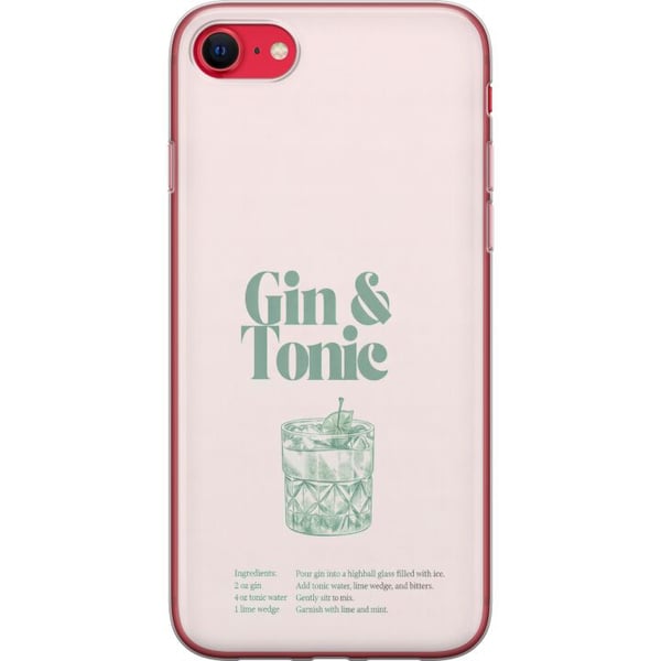 Kompatibelt Mobilskal till Apple iPhone SE (2022) Gin och tonic i stilren retroillustration Kompatibelt Mobilskal till Apple iPhone SE (2022) Gin och tonic i stilren retroillustration