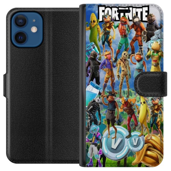 Kompatibel Tegnebogsetui til Apple iPhone 12 Fortnite