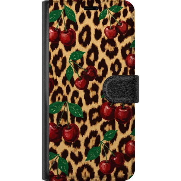 Kompatibelt Lommeboketui til Samsung Galaxy S10 Lite Kirsebær leopardmønster kirsebær retro rockabilly pinupstil kirsebærtrykk leopardbakgrunn moteku