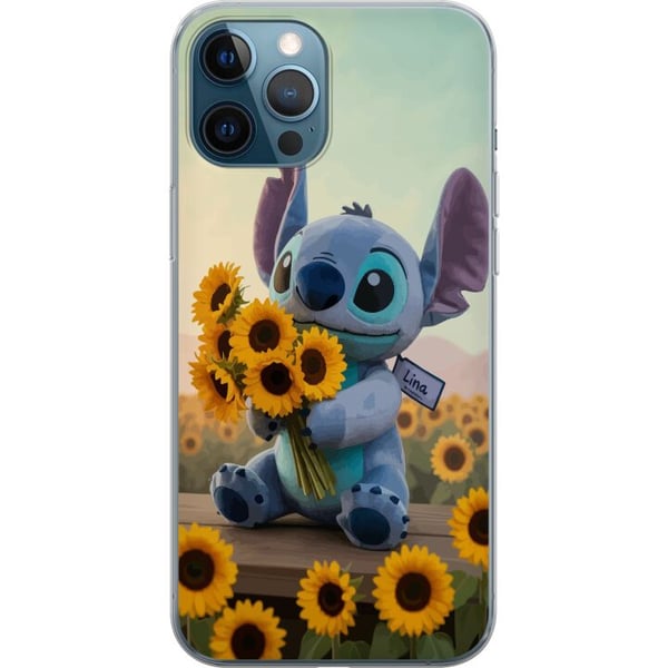 Yhteensopiva Puhelinkuori Apple iPhone 12 Pro Disney Stitch auringonkukkajuliste Lilo ja Stitch siniset alien-auringonkukat söpö kawaii-hahmo peltode Yhteensopiva Puhelinkuori Apple iPhone 12 Pro Disney Stitch auringonkukkajuliste Lilo ja Stitch siniset alien-auringonkukat söpö kawaii-hahmo peltode