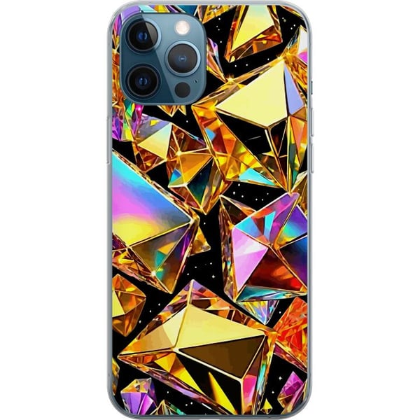 Kompatibel Mobilcover til Apple iPhone 12 Pro 3D Guld Kompatibel Mobilcover til Apple iPhone 12 Pro 3D Guld