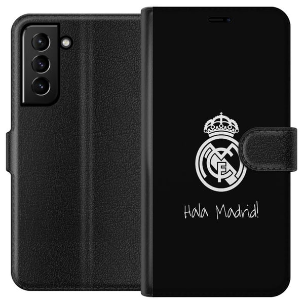 Kompatibelt Lommeboketui til Samsung Galaxy S21+ 5G Real Madrid Kompatibelt Lommeboketui til Samsung Galaxy S21+ 5G Real Madrid