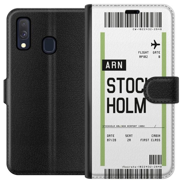 Kompatibel Tegnebogsetui til Samsung Galaxy A40 Stockholm