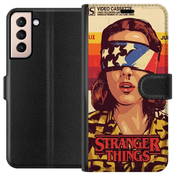 Kompatibelt Lommeboketui til Samsung Galaxy S21 Stranger Things VHS