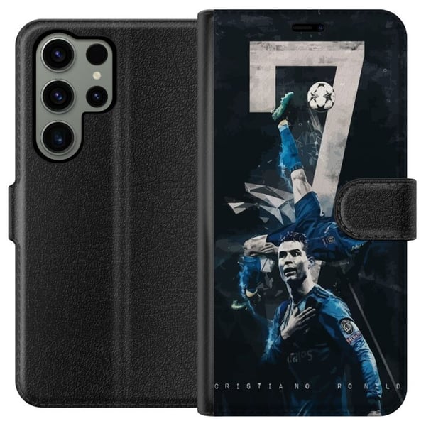 Kompatibel Tegnebogsetui til Samsung Galaxy S23 Ultra Ronaldo Kompatibel Tegnebogsetui til Samsung Galaxy S23 Ultra Ronaldo