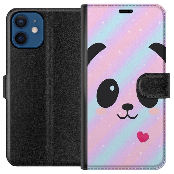 Yhteensopiva Lompakkokotelo Apple iPhone 12 mini Sateenkaari Panda