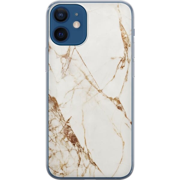 Kompatibel Mobilcover til Apple iPhone 12 Hvid marmor