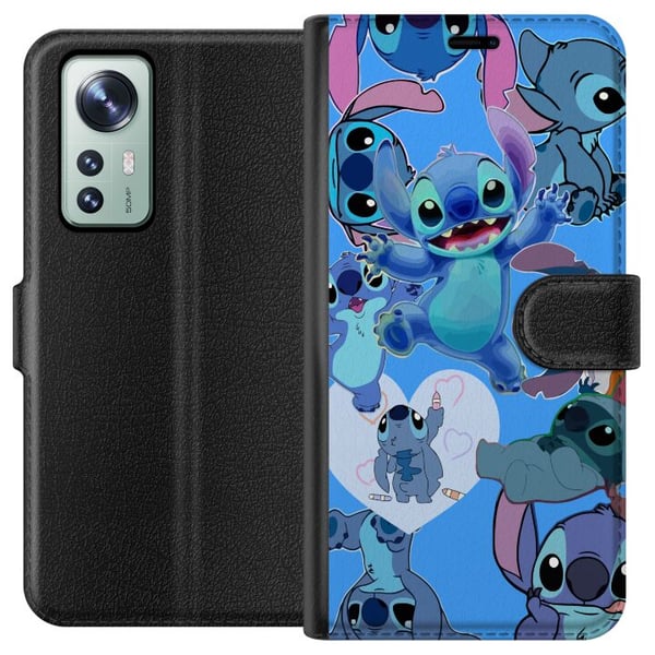 Kompatibel Tegnebogsetui til Xiaomi 12 Sy mønster