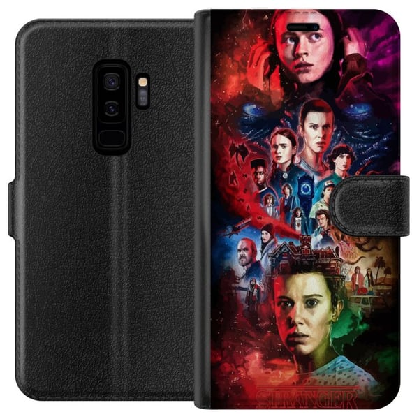 Kompatibelt Plånboksfodral till Samsung Galaxy S9+ Stranger Things 5 Kompatibelt Plånboksfodral till Samsung Galaxy S9+ Stranger Things 5