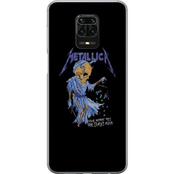 Yhteensopiva Puhelinkuori Xiaomi Redmi Note 9S Metallica Rockyhtye Musiikki Hardrock