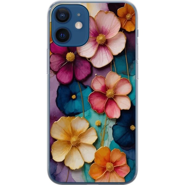 Kompatibel Mobilcover til Apple iPhone 12 Blomster Farver