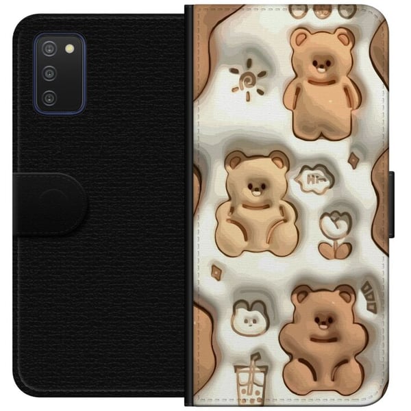 Kompatibelt Lommeboketui til Samsung Galaxy A03s Boblende Bjørner