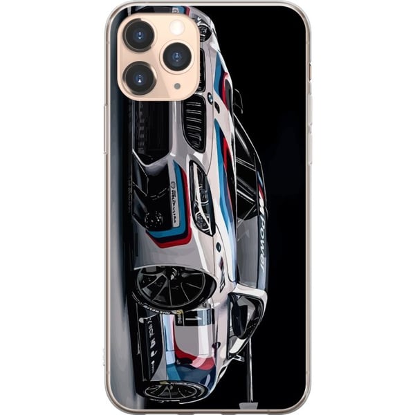 Kompatibelt Mobilskal till Apple iPhone 11 Pro BMW M Power illustration – Sportbil i vit racingdesign närbild konst