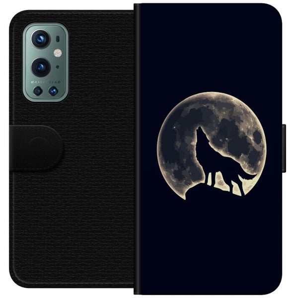 Kompatibelt Lommeboketui til OnePlus 9 Pro Ulve Måne
