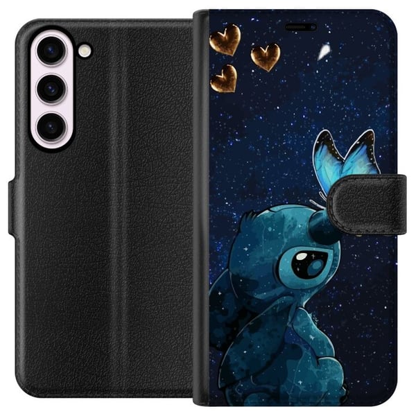 Kompatibelt Lommeboketui til Samsung Galaxy S23+ Stitch sommerfugl