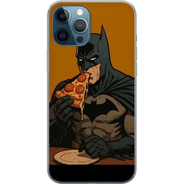 Yhteensopiva Puhelinkuori Apple iPhone 12 Pro Batman-juliste syö pizzaa DC Comics -sankari sarjakuva retro huumori hauska ruoka-aiheinen kuvitus haus Yhteensopiva Puhelinkuori Apple iPhone 12 Pro Batman-juliste syö pizzaa DC Comics -sankari sarjakuva retro huumori hauska ruoka-aiheinen kuvitus haus