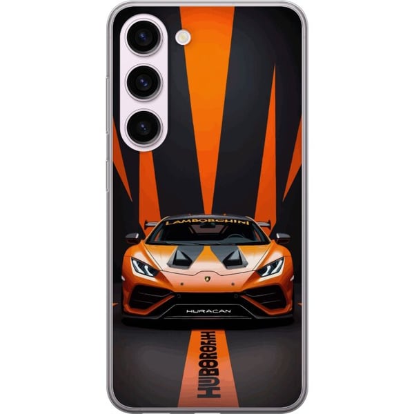 Kompatibel Mobilcover til Samsung Galaxy S23 Lamborghini Huracán orange superbil luksusbil sportsvogn racing frontvisning bil eksotisk hurtig plakat Kompatibel Mobilcover til Samsung Galaxy S23 Lamborghini Huracán orange superbil luksusbil sportsvogn racing frontvisning bil eksotisk hurtig plakat