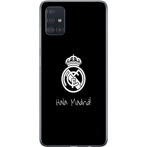 Kompatibel Mobilcover til Samsung Galaxy A51 Real Madrid Emblem Fotboll Stolthet Vit Guld Klubbmärke