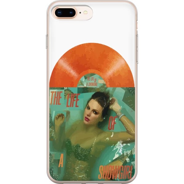 Kompatibel Mobilcover til Apple iPhone 8 Plus Taylor Swift The Life of a Showgirl – Lyserød popdiva i glitter & glam