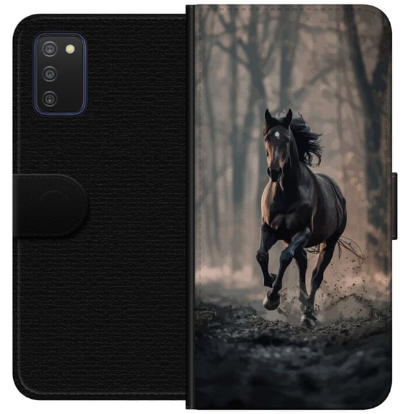 Kompatibelt Lommeboketui til Samsung Galaxy A03s Løpende hest