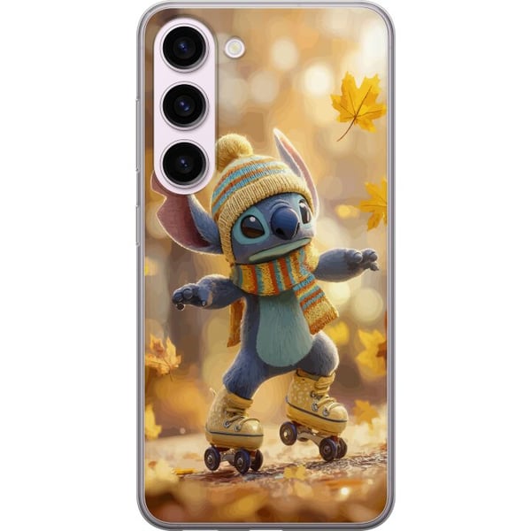 Kompatibel Mobilcover til Samsung Galaxy S23 Efterårsinspireret Stitch på rulleskøjter med hue tørklæde og blade varm sød illustration til Disney-els Kompatibel Mobilcover til Samsung Galaxy S23 Efterårsinspireret Stitch på rulleskøjter med hue tørklæde og blade varm sød illustration til Disney-els