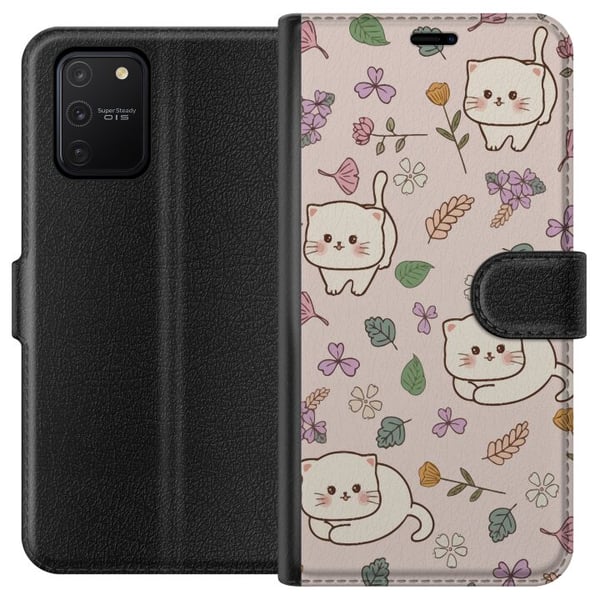 Kompatibelt Lommeboketui til Samsung Galaxy S10 Lite Katter Kompatibelt Lommeboketui til Samsung Galaxy S10 Lite Katter