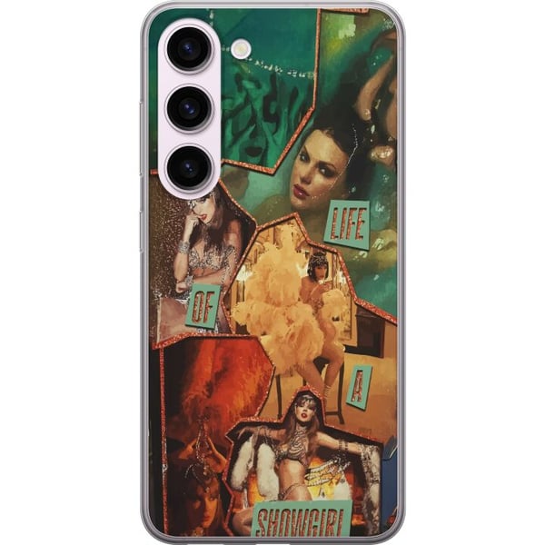 Yhteensopiva Puhelinkuori Samsung Galaxy S23 Taylor Swift The Life of a Showgirl – Kultainen showgirl valokeilassa