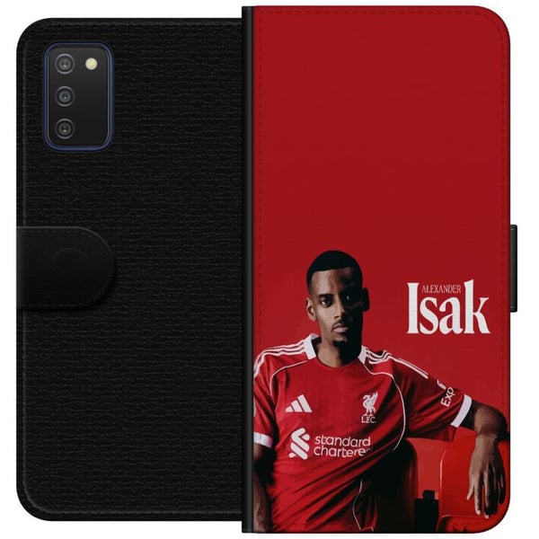 Kompatibelt Lommeboketui til Samsung Galaxy A03s Alexander Isak fotballplakat Liverpool-drakt Sveriges landslag spiss Premier League angrepsspiller d