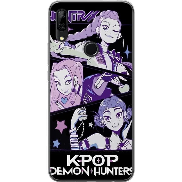 Kompatibelt Mobilskal till Huawei P Smart Z Kpop Demon Hunters Huntrix Trio Purple Stars Retro Cosmic Idol Glow