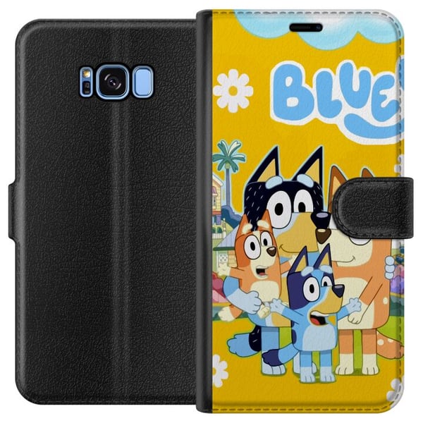 Kompatibelt Plånboksfodral till Samsung Galaxy S8 Färgglad familjeillustration med lekfulla hundkaraktärer – varm barnposter perfekt för barnrum och Kompatibelt Plånboksfodral till Samsung Galaxy S8 Färgglad familjeillustration med lekfulla hundkaraktärer – varm barnposter perfekt för barnrum och