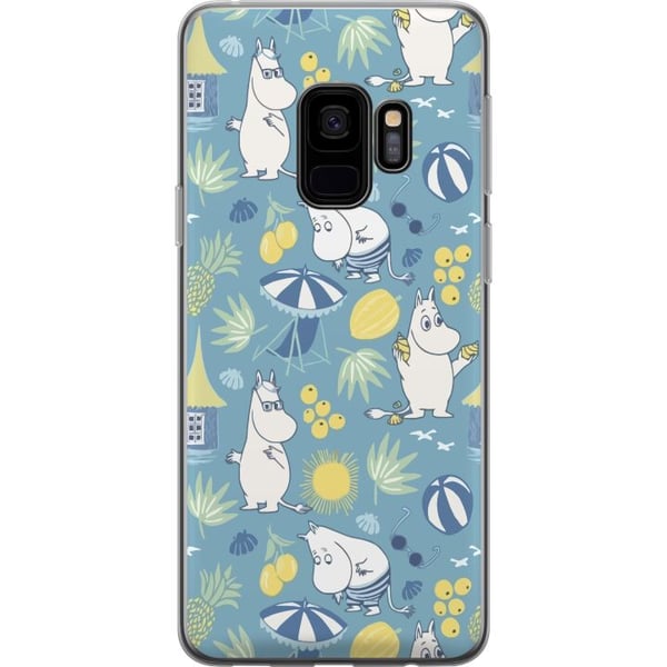 Kompatibelt Mobilskal till Samsung Galaxy S9 Strandtema med frukter parasoller sommarhus och glada figurer i färgglatt mönster fyllt av lekfulla deta Kompatibelt Mobilskal till Samsung Galaxy S9 Strandtema med frukter parasoller sommarhus och glada figurer i färgglatt mönster fyllt av lekfulla deta