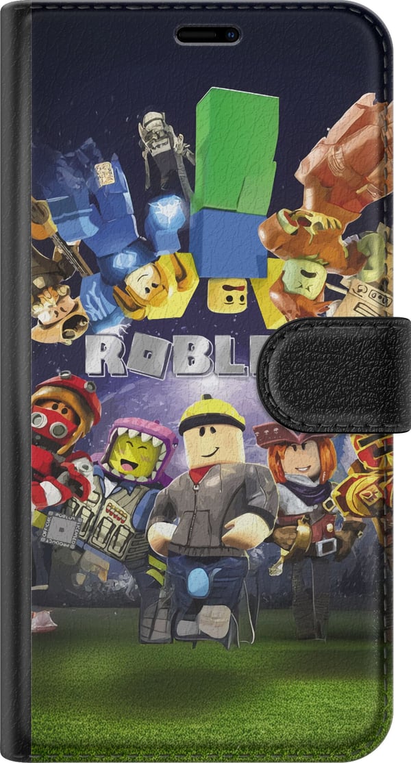 Kompatibelt Plånboksfodral till Samsung Galaxy S21+ 5G Roblox Värld – Gamingäventyr för Barn & Ungdomar