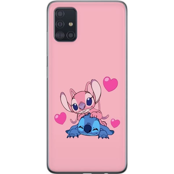 Kompatibelt Mobildeksel til Samsung Galaxy A51 Valentinsdag Stitch Kompatibelt Mobildeksel til Samsung Galaxy A51 Valentinsdag Stitch