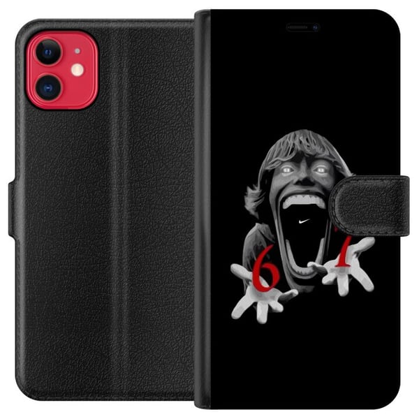 Kompatibel Tegnebogsetui til Apple iPhone 11 67-meme-gyseransigt sort og rødt – gyserinspireret viralt 6–7-design med stærk kontrast og ikonisk udtry Kompatibel Tegnebogsetui til Apple iPhone 11 67-meme-gyseransigt sort og rødt – gyserinspireret viralt 6–7-design med stærk kontrast og ikonisk udtry